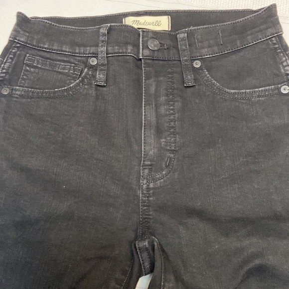 Madewell Black 10” High-Rise Womens Skinny Jeans Excellent Used Condition sz 25 - Picture 7 of 11